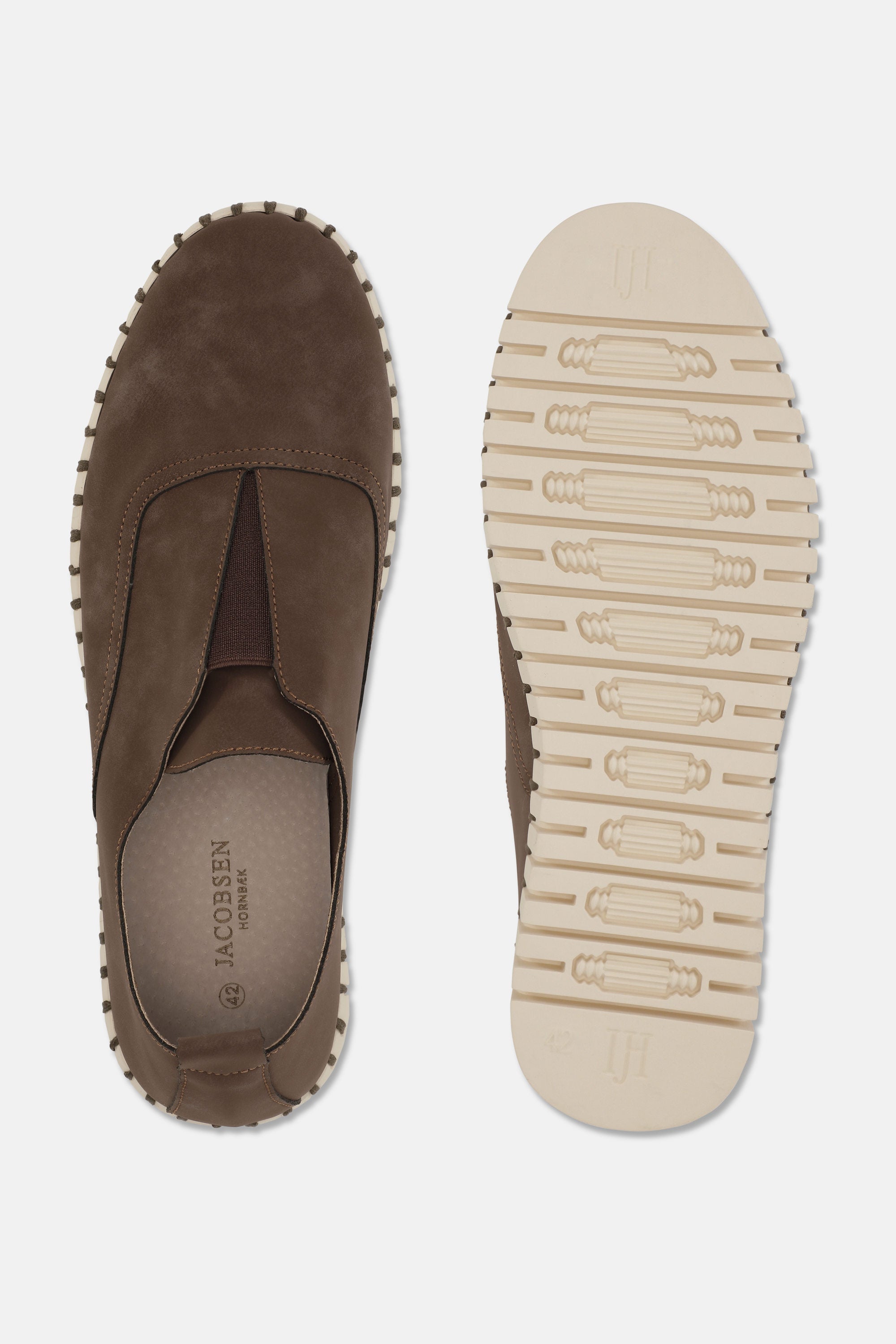 Bequeme Herrenschuhe - Brown Pearled Ivory
